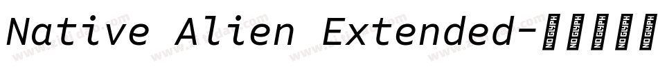 Native Alien Extended字体转换